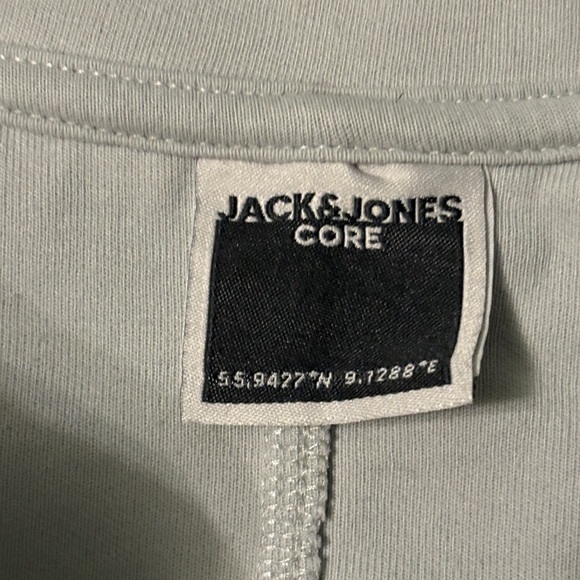 Jack & Jones 2 tone Light Gray pull over lightweight jacket, size small - Picture 2 of 8
